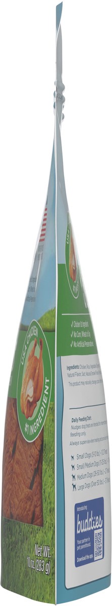 slide 4 of 5, Blue Buffalo Nudges Jerky Cuts Dog Treats, Chicken, 10-oz Bag, 10 oz