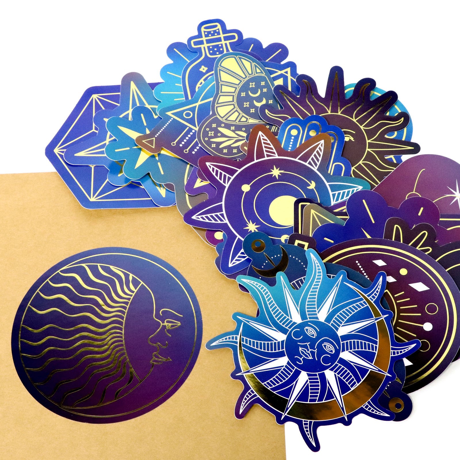 slide 2 of 8, Celestial Vinyl Die Cut Stickers By Recollections, 13.97 ct; 17.78 cm