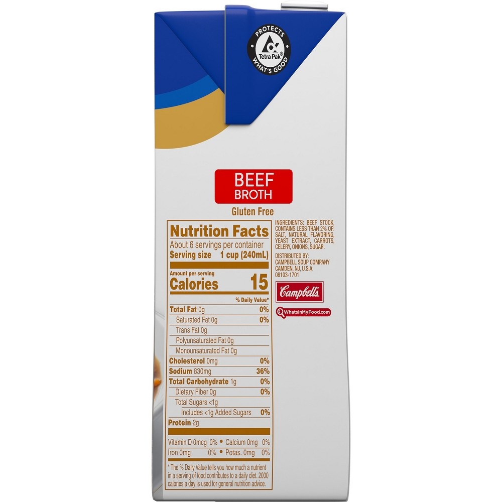 slide 7 of 9, Swanson 100% Natural Beef Broth, 48 oz