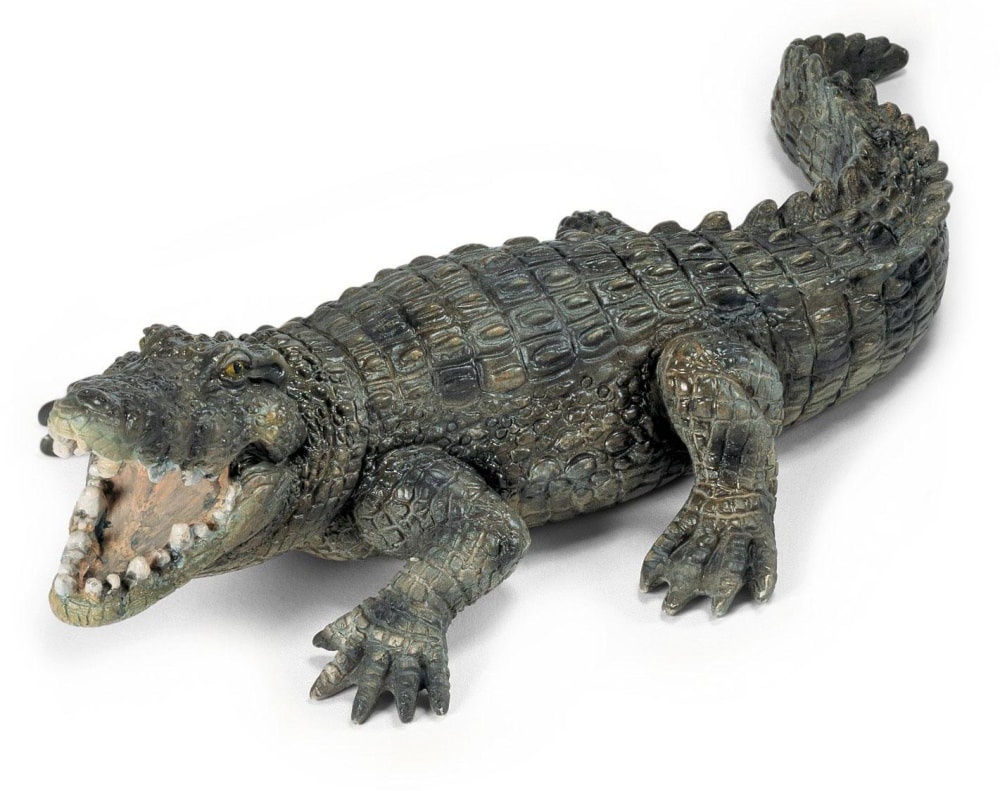 slide 1 of 1, Schleich Crocodile Figure - Green, 1 ct