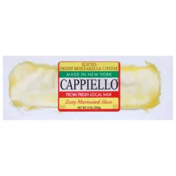 Cappiello Zesty Marinated Fresh Mozzarella Sliced Cheese 8 oz