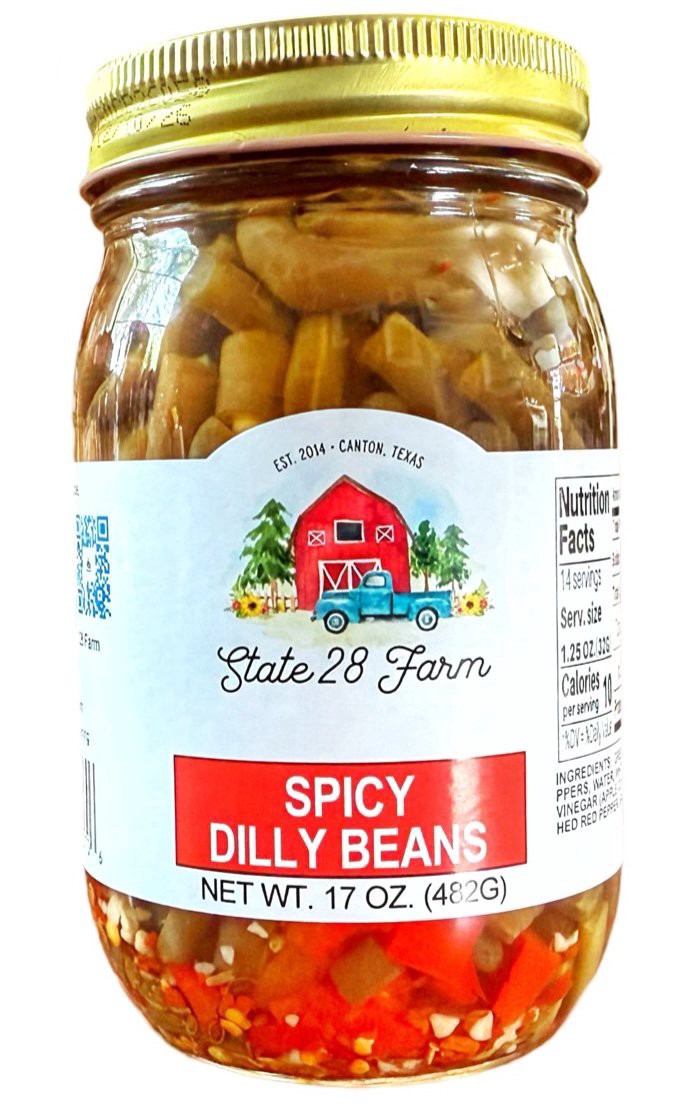 slide 1 of 1, State 28 Farm Spicy Dilly Beans, 16 oz