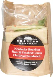 Charter Reserve Kentucky Bourbon Ham & Smoked Gouda Flatbread Sandwich 1 ea