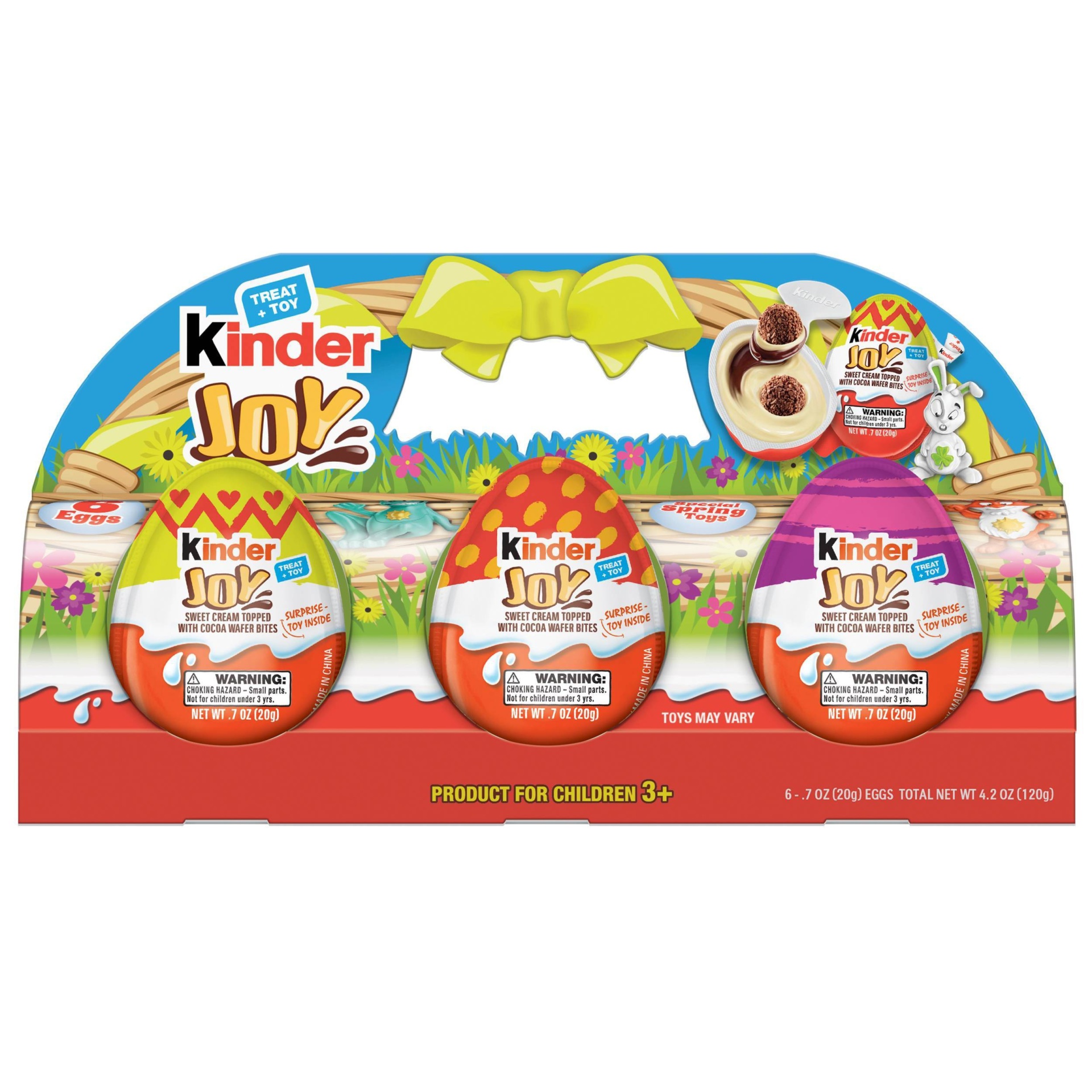 slide 1 of 2, Kinder Joy Easter Eggs / (Packaging May Vary), 6 ct; 4.2 oz