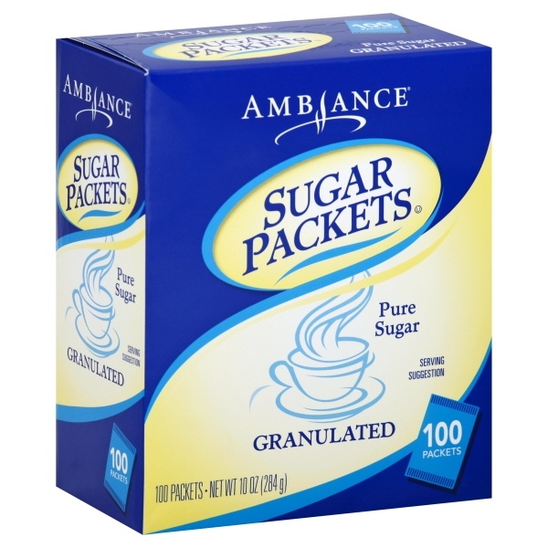 slide 1 of 1, Ambiance Sugar Packets, 100 ct