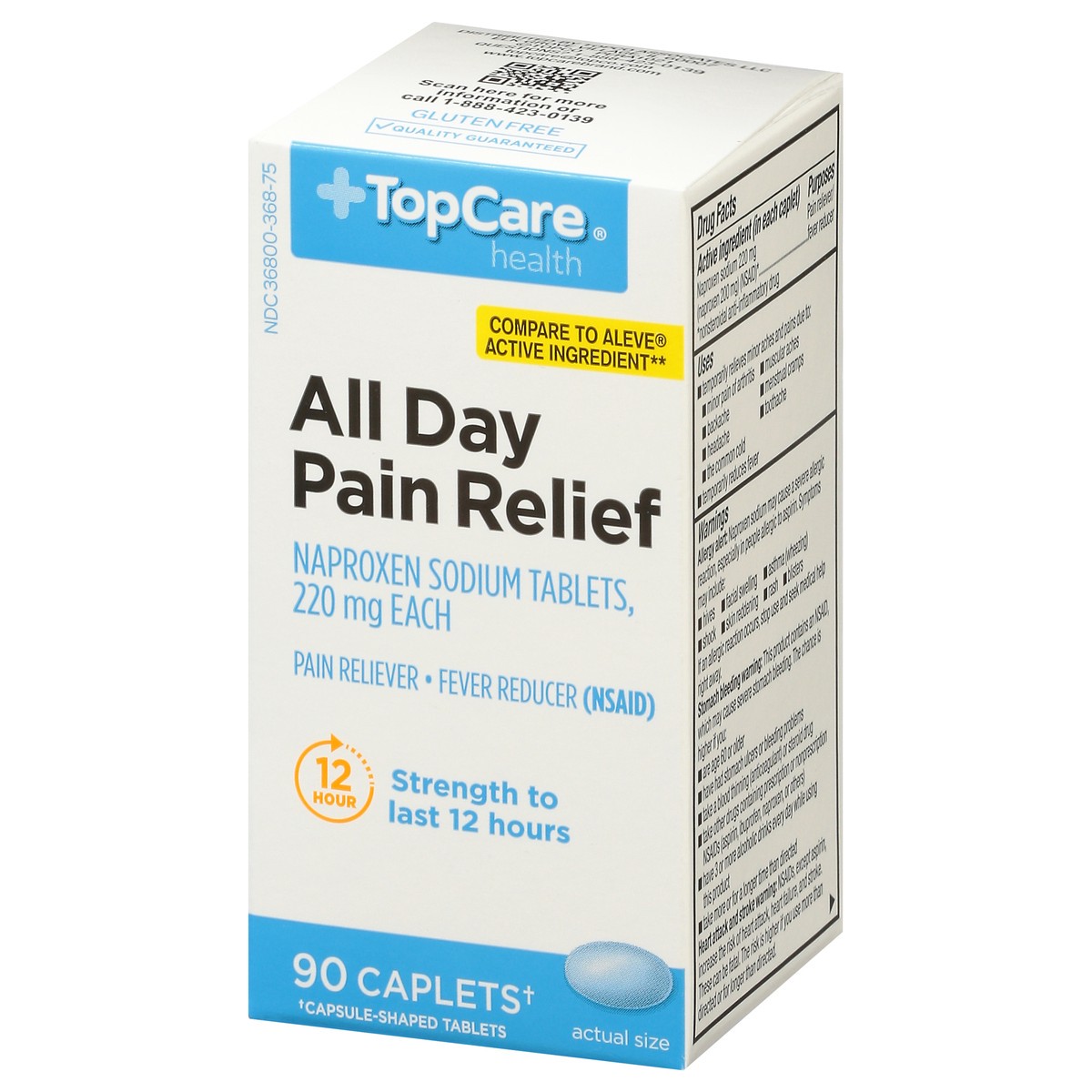 slide 3 of 9, Topcare Naproxen Sodium Caplets 90 Count, 90 ct