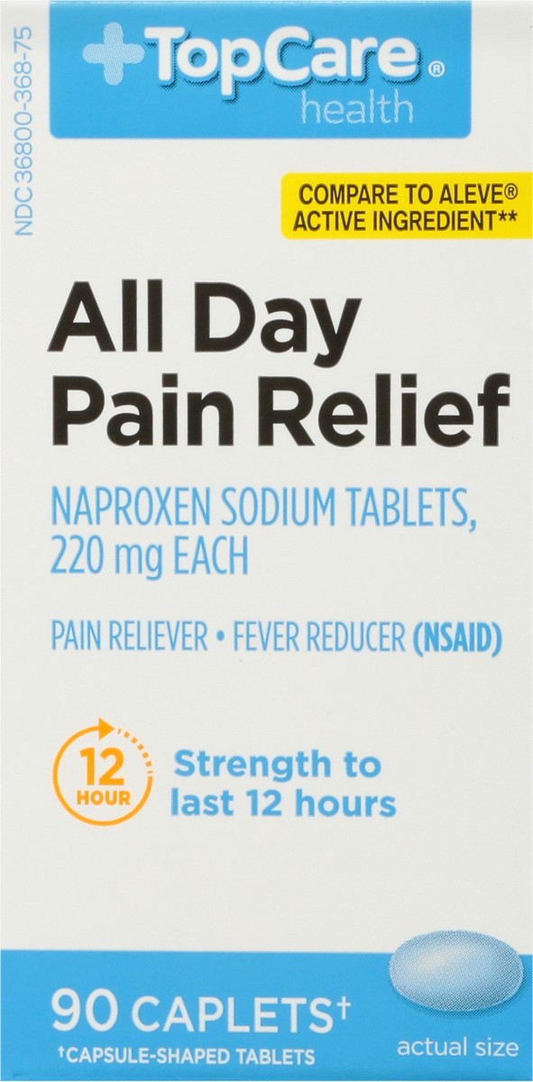 slide 8 of 9, Topcare Naproxen Sodium Caplets 90 Count, 90 ct