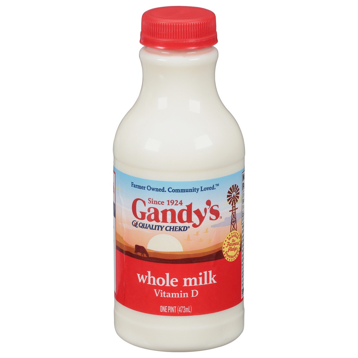 slide 9 of 14, Gandy's Whole Milk 1 Pint, 1 pint