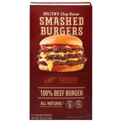 Holten's Chop House Smashed Beef Burger 8 ea