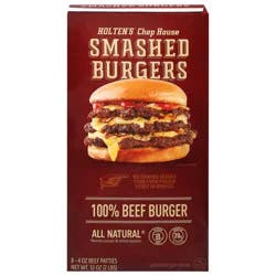 Holten's Chop House Smashed Beef Burger 8 ea