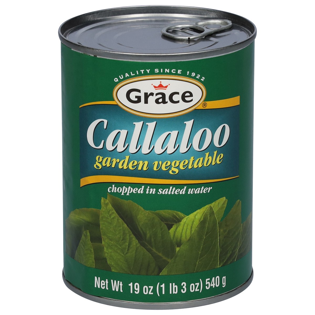 slide 1 of 9, Grace Garden Vegetable Callaloo 19 oz, 19 oz