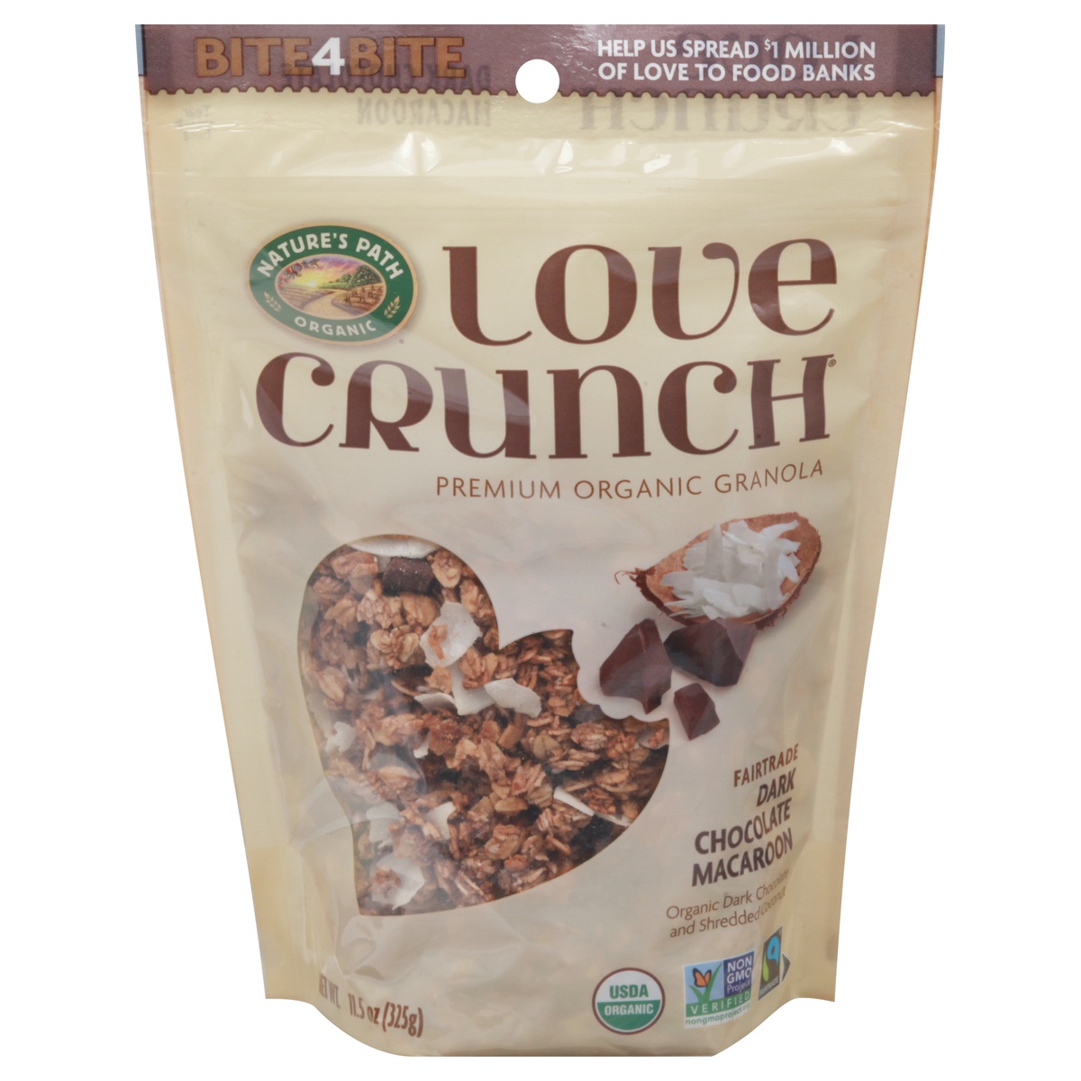slide 1 of 1, Love Crunch Nature's Path Love Crunch Dark Chocolate and Macaroon Granola - 11.5oz, 11.5 oz