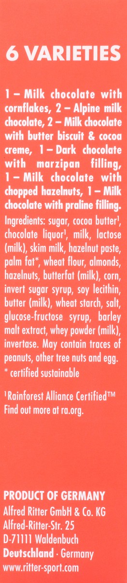 slide 12 of 13, Ritter Sport Mini Mix Chocolate 8 ea, 8 ct