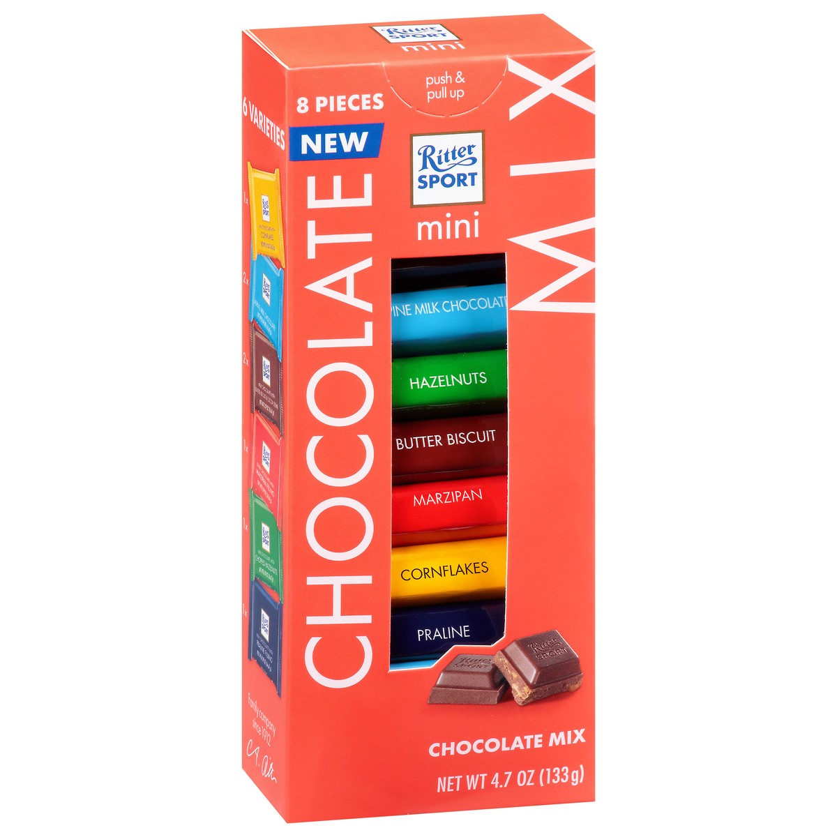 slide 4 of 13, Ritter Sport Mini Mix Chocolate 8 ea, 8 ct