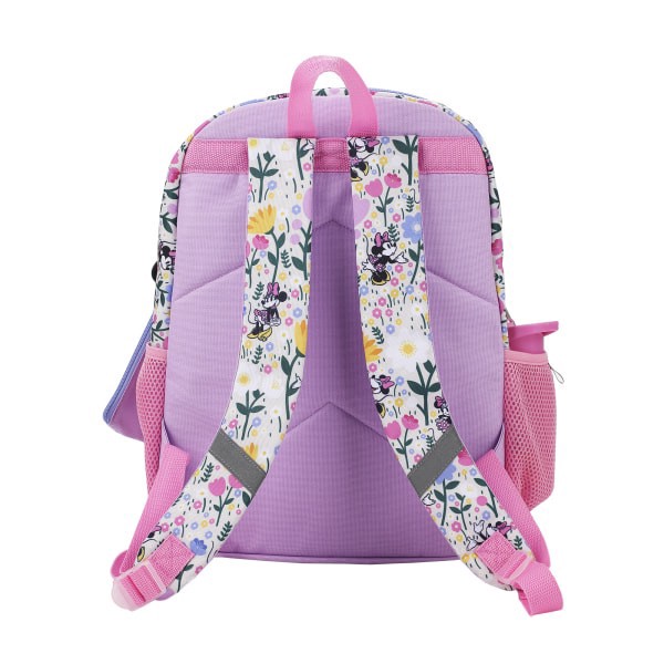 slide 4 of 10, Bioworld Minnie Mouse Backpack With Lunch Bag, Utility Case, Key Chain, Water Bottle And Carabiner, Multicolor, 1 ct