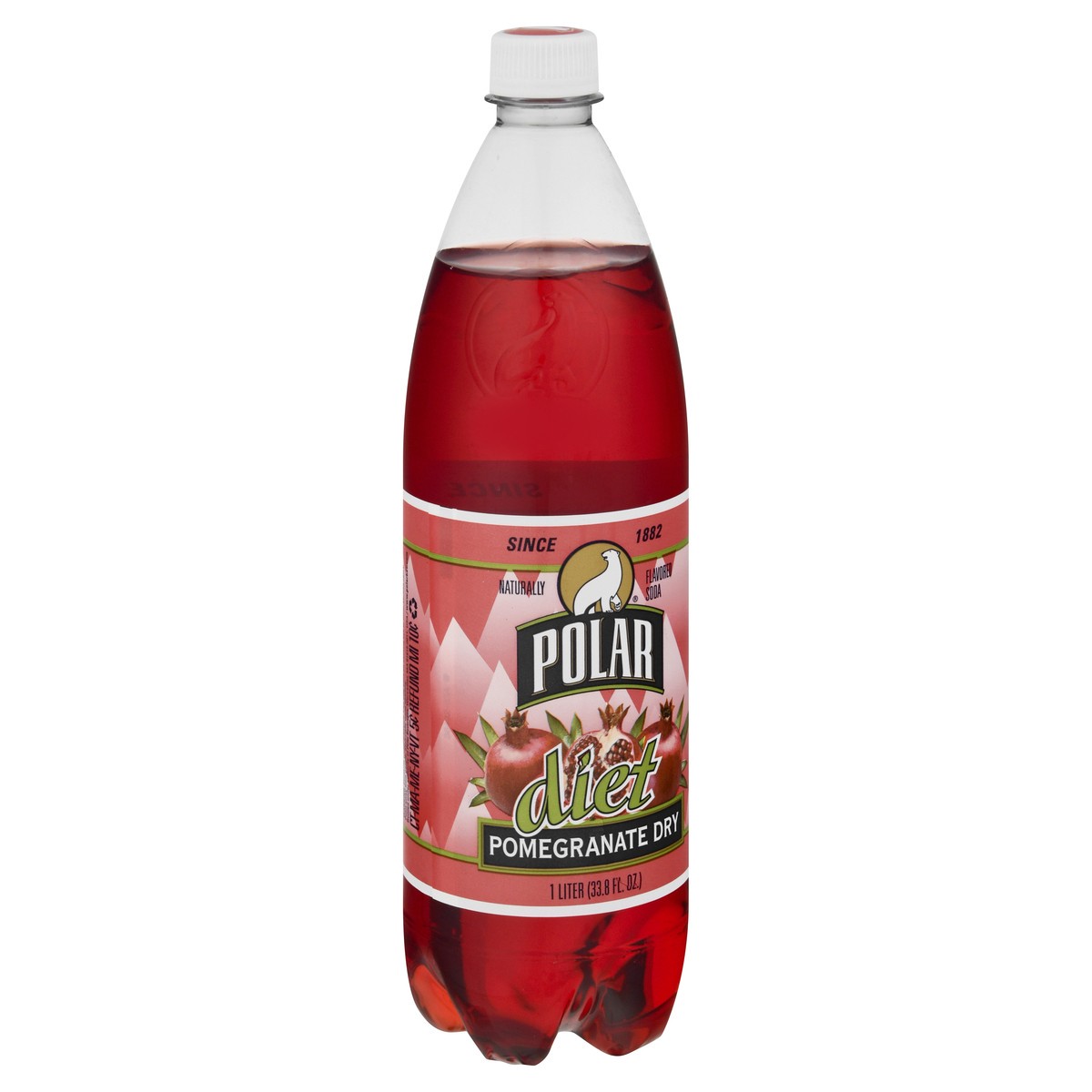 slide 2 of 10, Polar Soda Diet Pomegranate Dry, 1 l