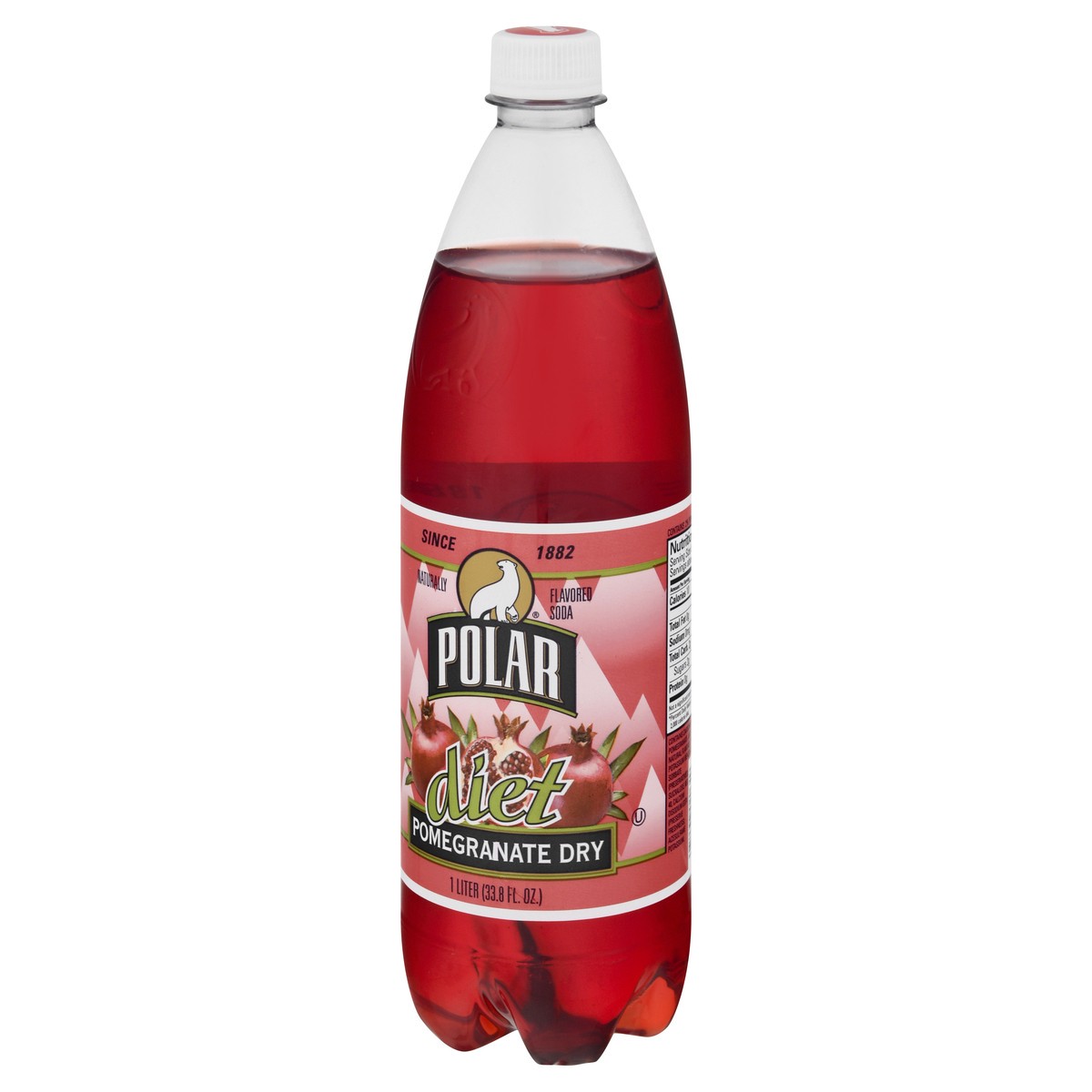 slide 3 of 10, Polar Soda Diet Pomegranate Dry, 1 l