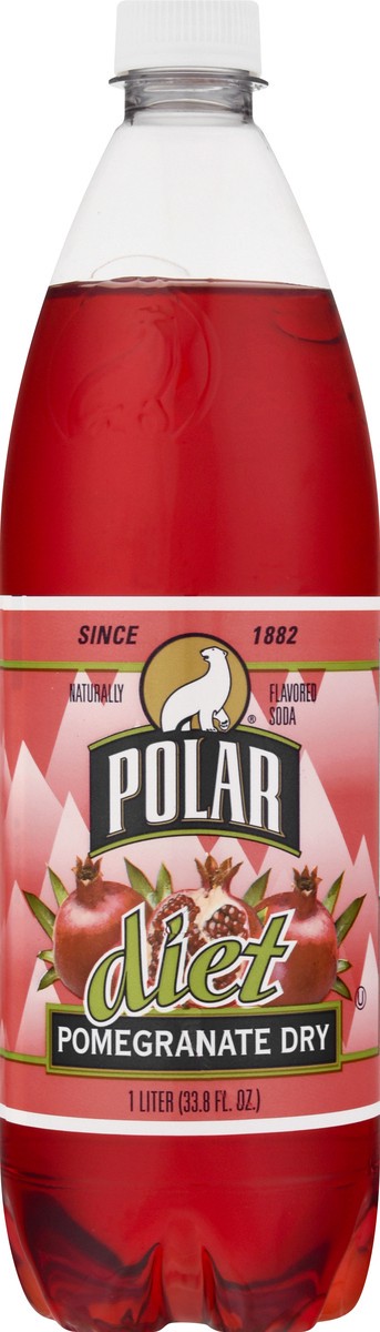 slide 9 of 10, Polar Soda Diet Pomegranate Dry, 1 l