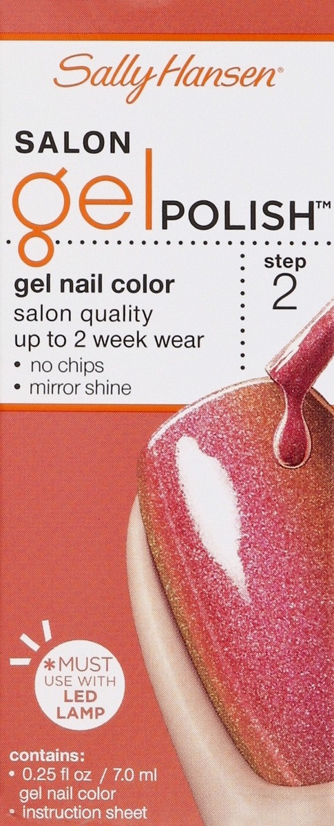 slide 4 of 5, Sally Hansen Nail Color, Gel, Step 2, Lady Luster 235, 0.25 oz