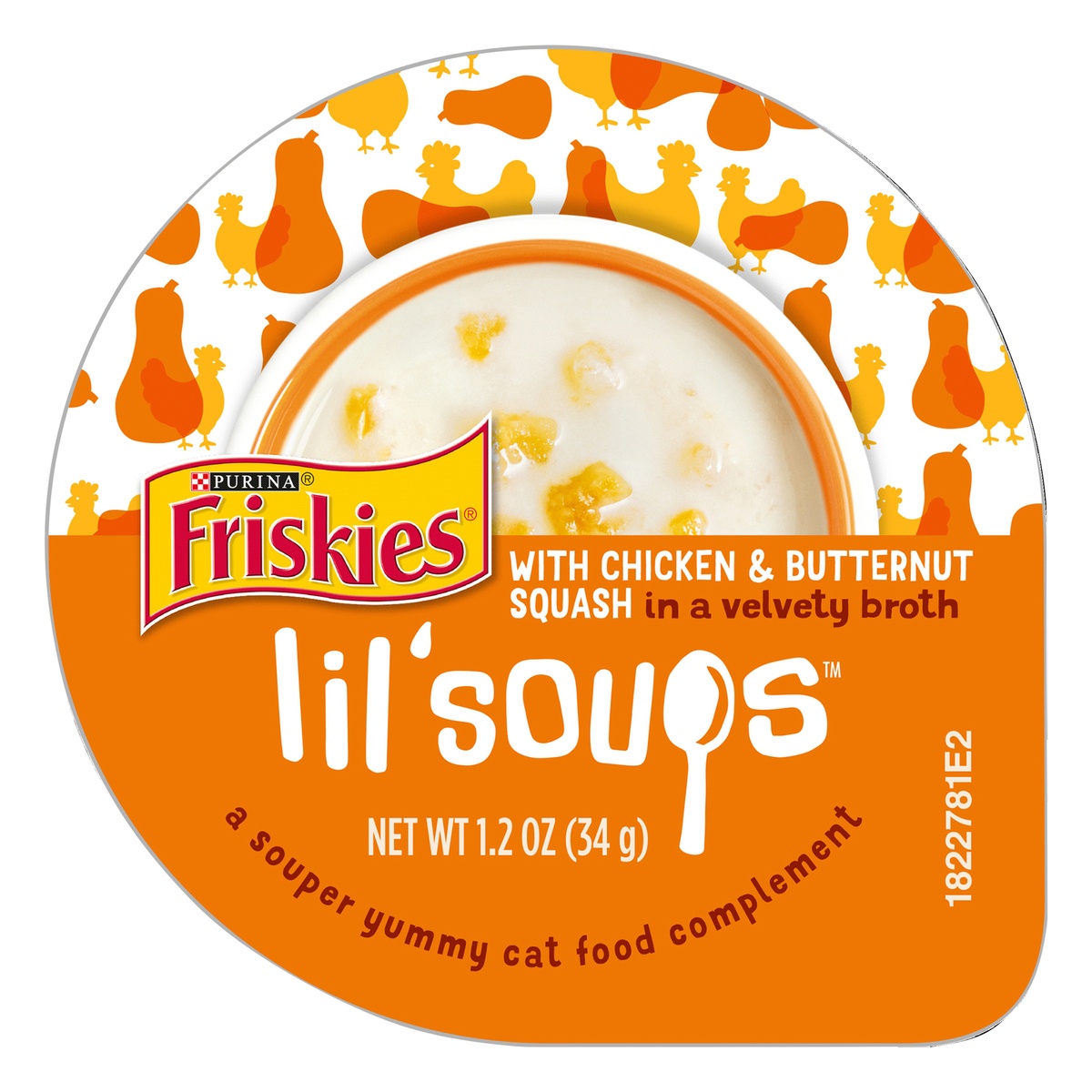 slide 1 of 4, Friskies Wet Friskies Lil Soups Butternut Squash Adult Cat Food, 1.2 oz