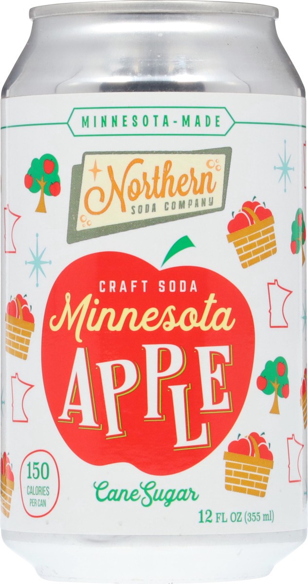 slide 7 of 13, Northern Soda Company Cane Sugar Minnesota Apple Craft Soda 12 fl oz, 