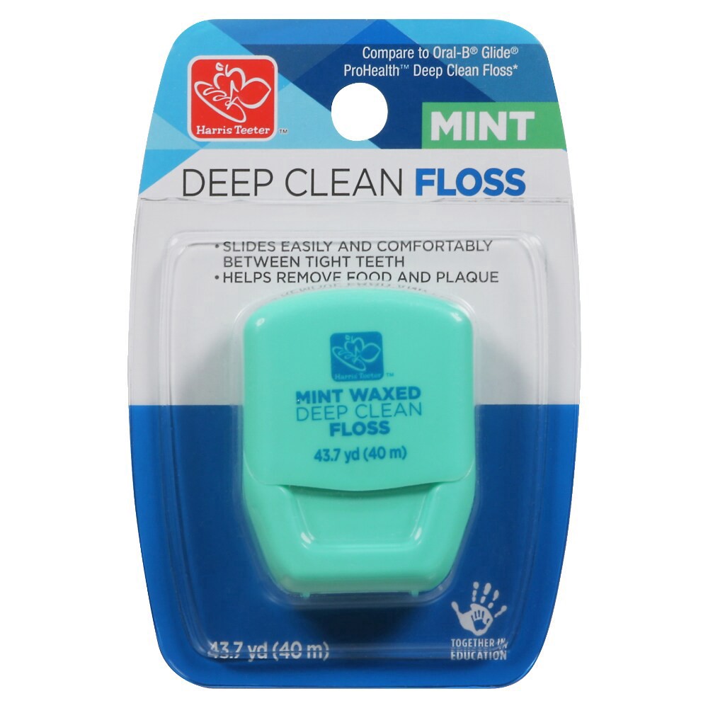 slide 2 of 2, Harris Teeter Deep Clean Floss - Mint, 1 ct