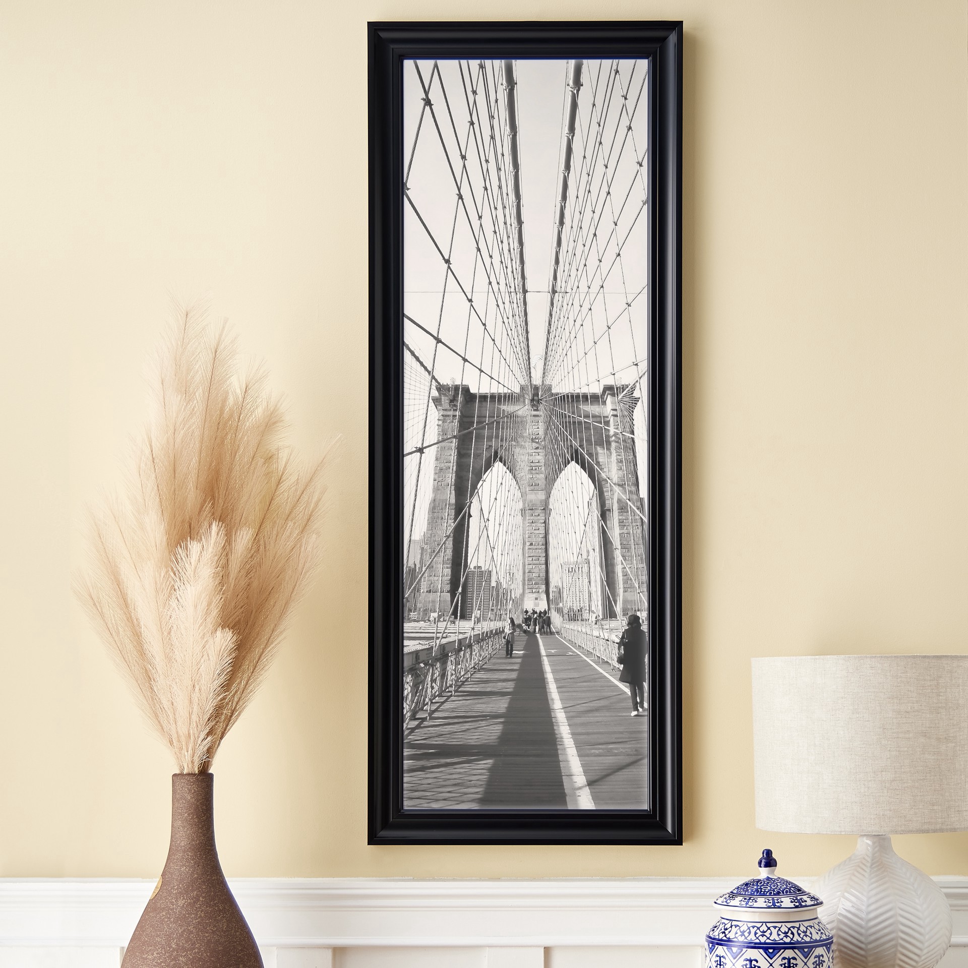 slide 4 of 7, Stockholm Black Poster Frame By Studio Decor, 13.5 in x 40 in