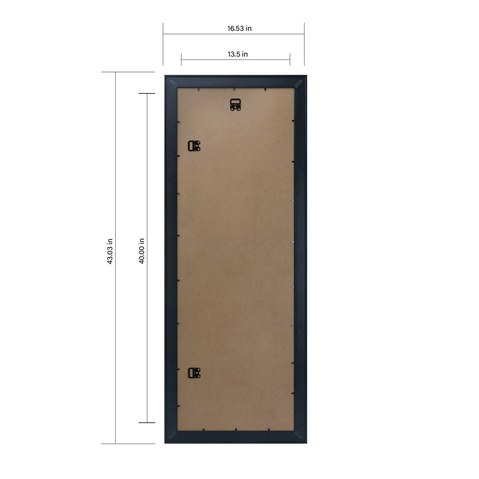 slide 5 of 7, Stockholm Black Poster Frame By Studio Decor, 13.5 in x 40 in