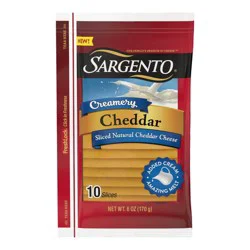 Sargento Creamery Sliced Natural Cheddar Cheese