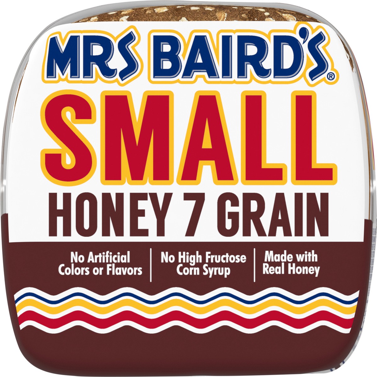 slide 2 of 14, Mrs. Baird's Small Honey 7 Grain Bread, 16 oz, Grains & Honey Multigrain Bread, Bag, 16 oz