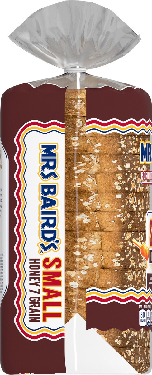 slide 3 of 14, Mrs. Baird's Small Honey 7 Grain Bread, 16 oz, Grains & Honey Multigrain Bread, Bag, 16 oz