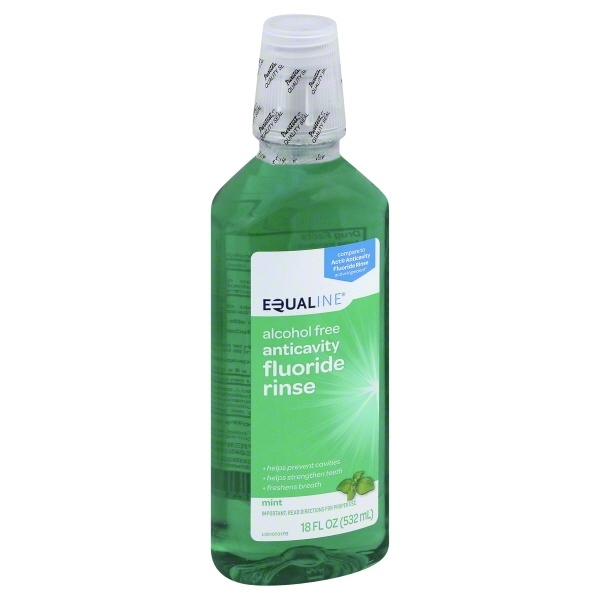 slide 1 of 1, Equaline Mouthwash Anti Cavity, 18 oz