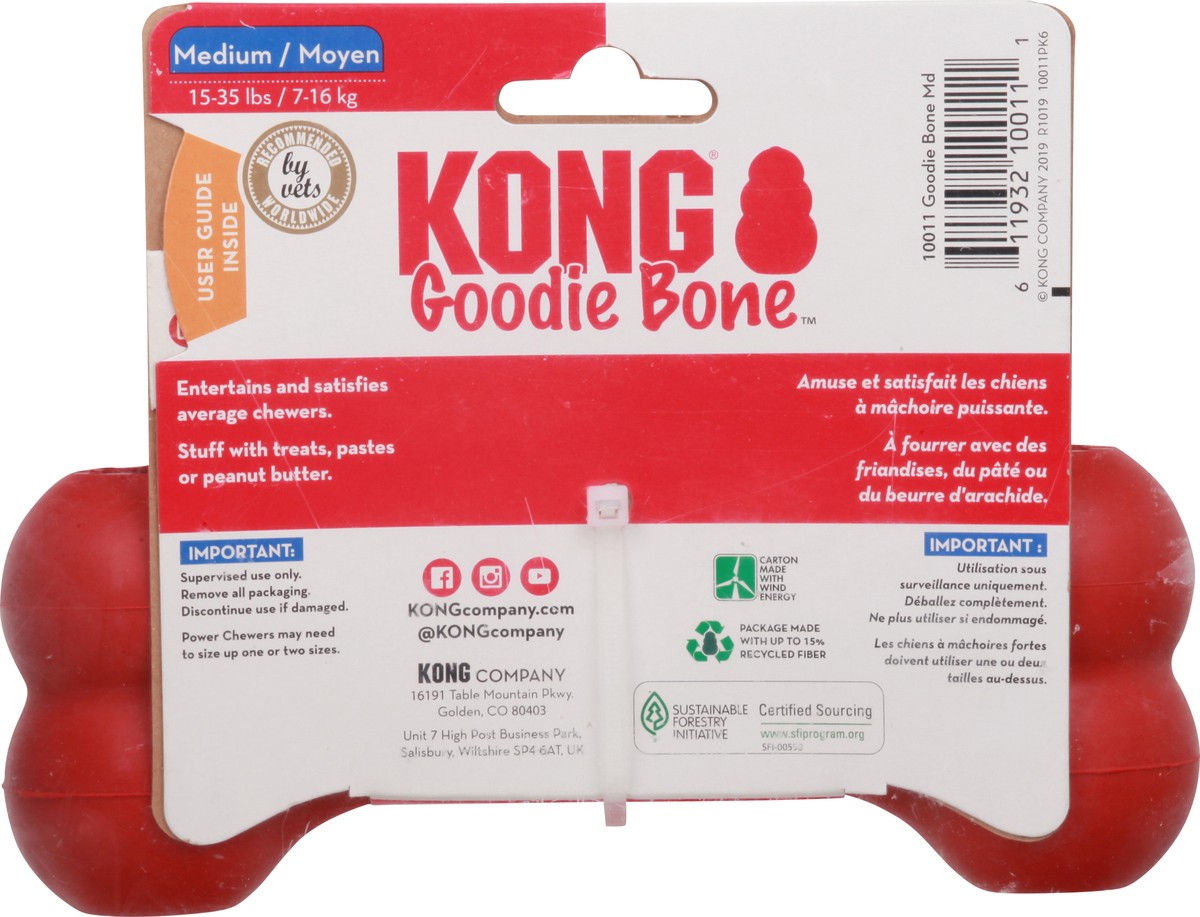 slide 2 of 9, KONG Goodie Bone Medium, 1 ct