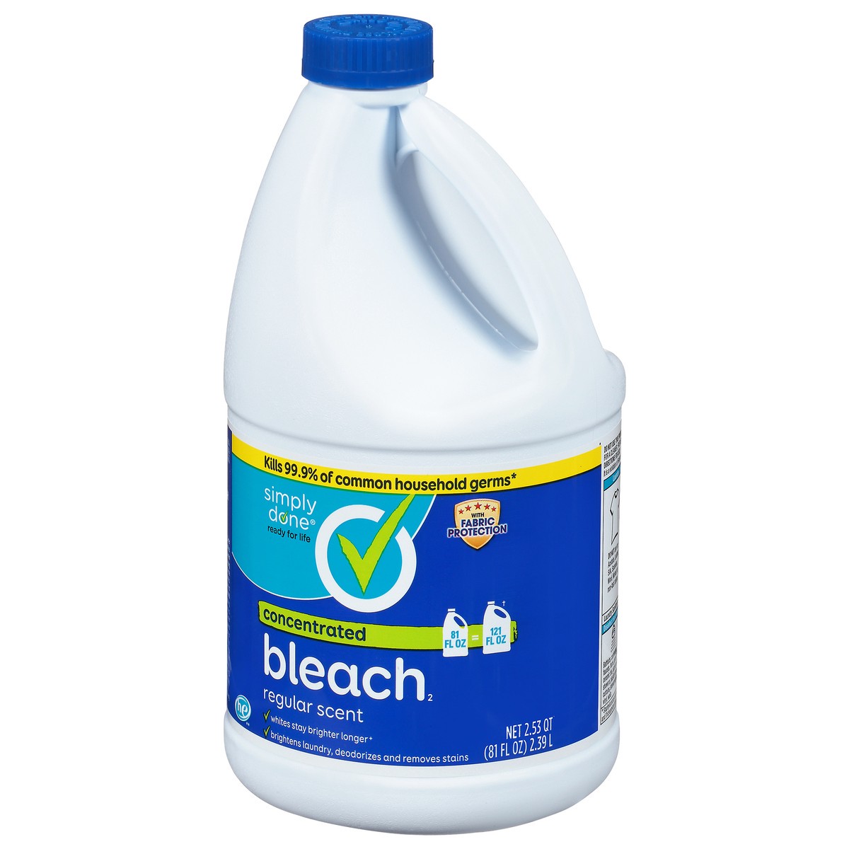 slide 3 of 10, Simply Done Concentrated Bleach Regular Scent, 81 fl oz