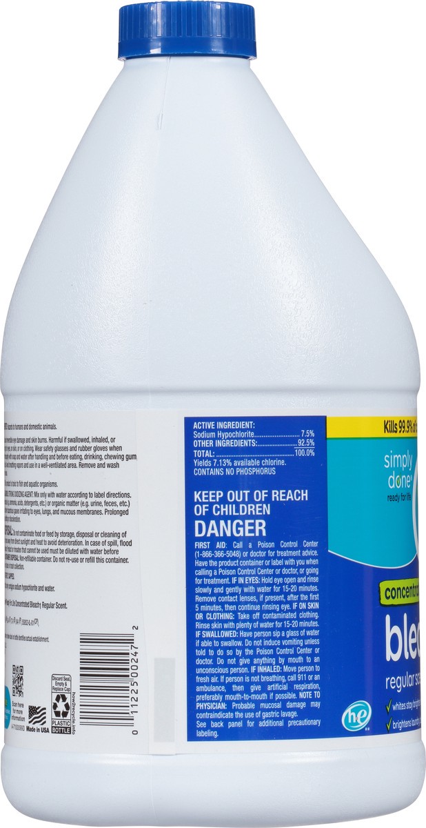 slide 6 of 10, Simply Done Concentrated Bleach Regular Scent, 81 fl oz