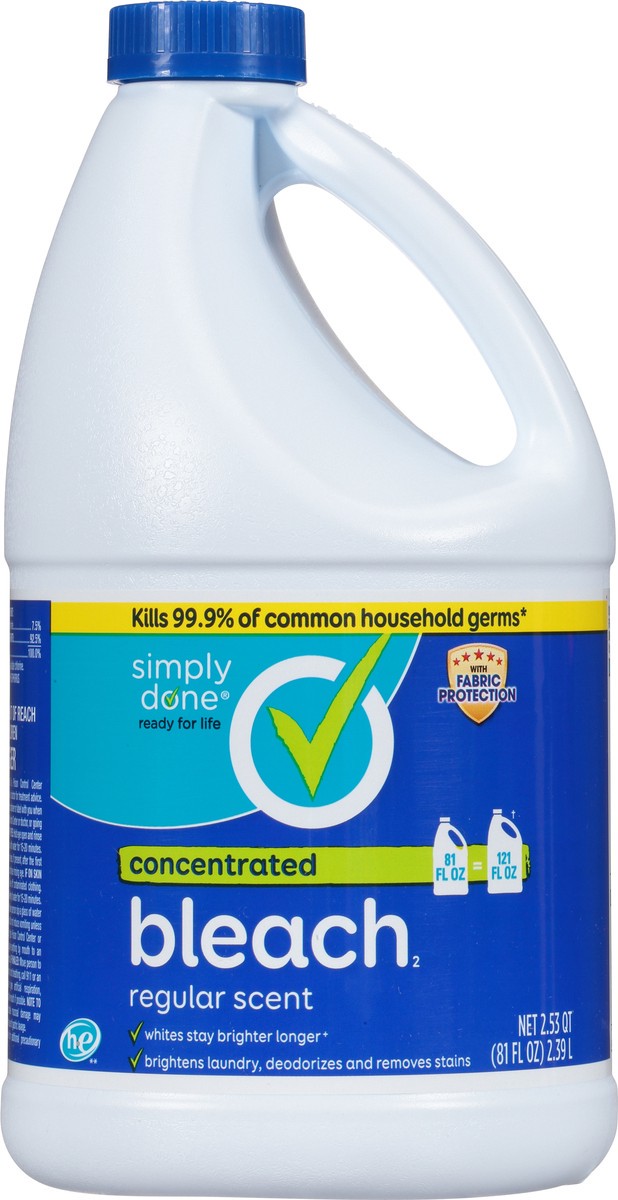 slide 8 of 10, Simply Done Concentrated Bleach Regular Scent, 81 fl oz