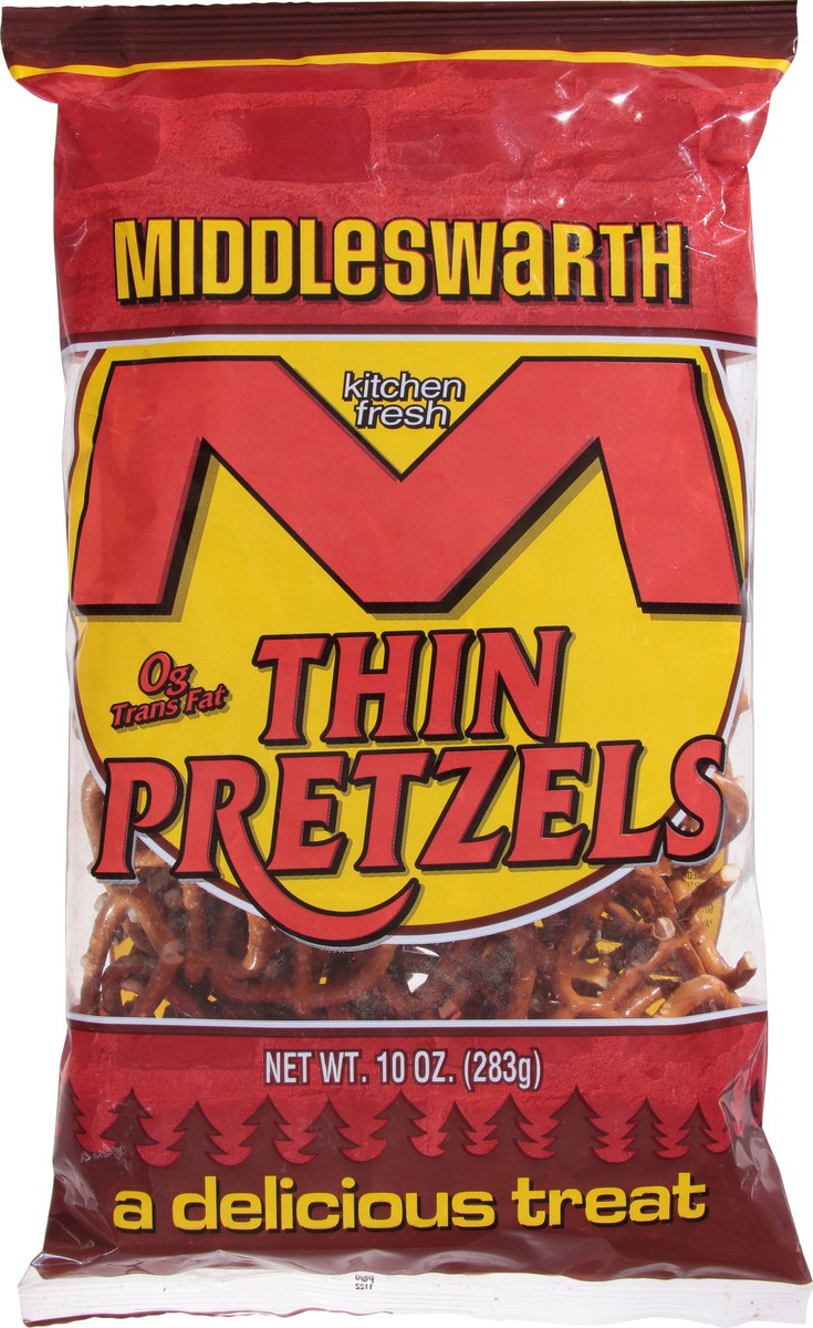 slide 2 of 14, Middleswarth Thin Pretzels, 10 oz