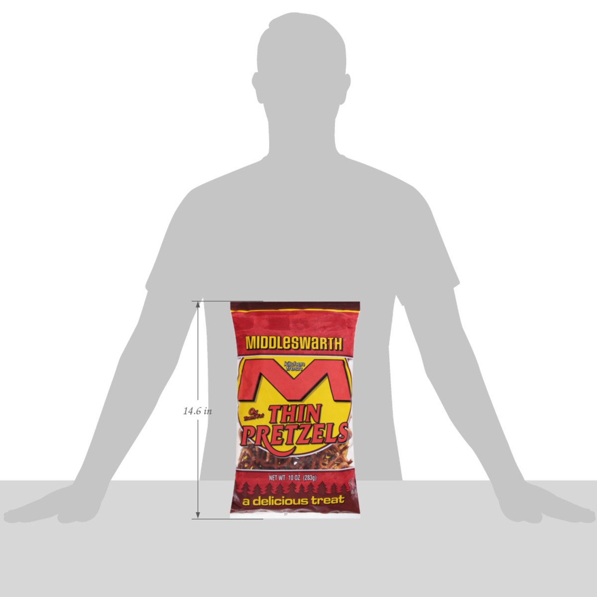 slide 8 of 14, Middleswarth Thin Pretzels, 10 oz