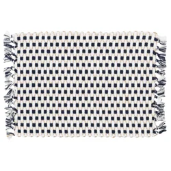 Room & Retreat Low Twist Jute Placemat Navy, 13 in x 20 in