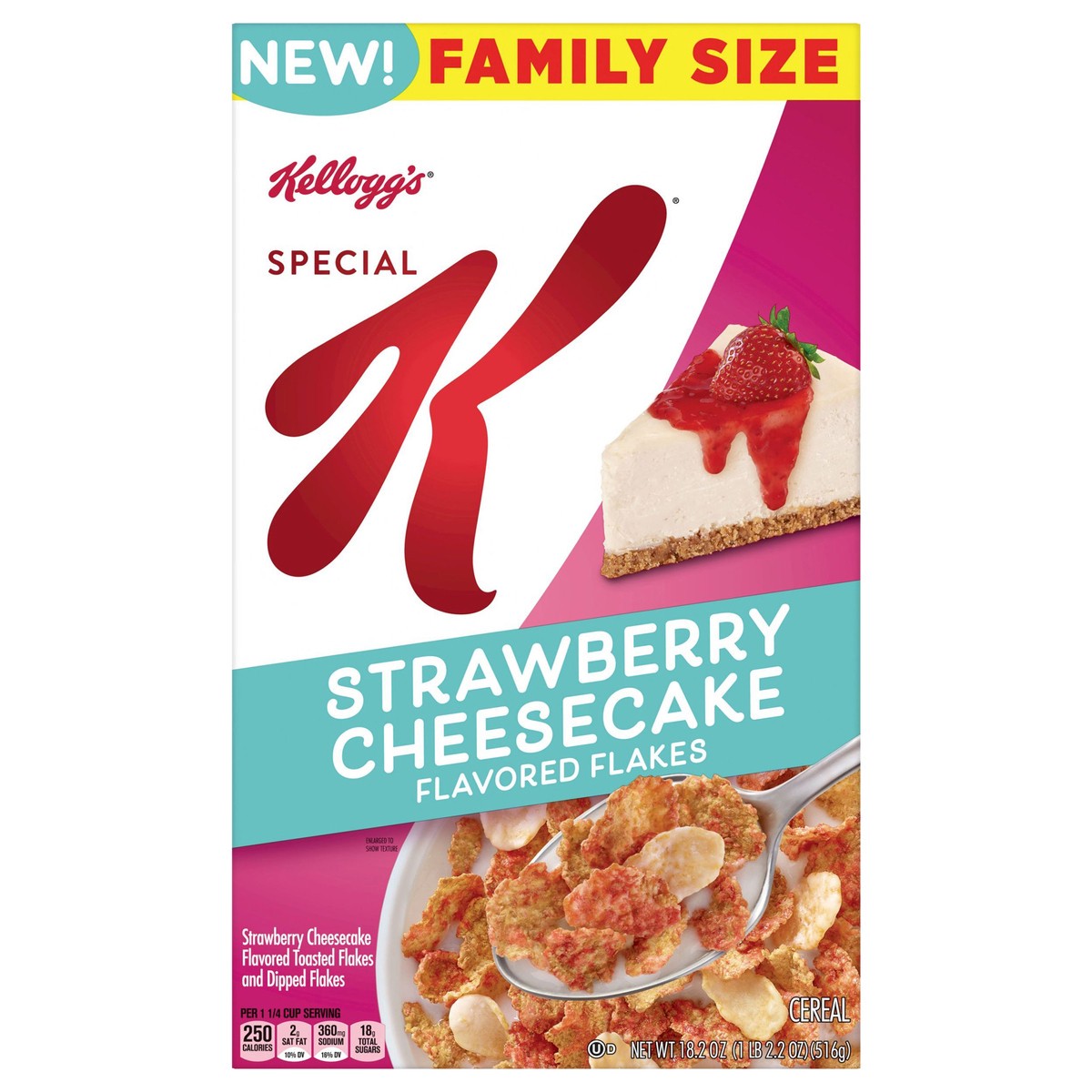 slide 1 of 9, Kellogg's Special K Cold Breakfast Cereal Strawberry Cheesecake, 18.2 oz, 18.2 oz