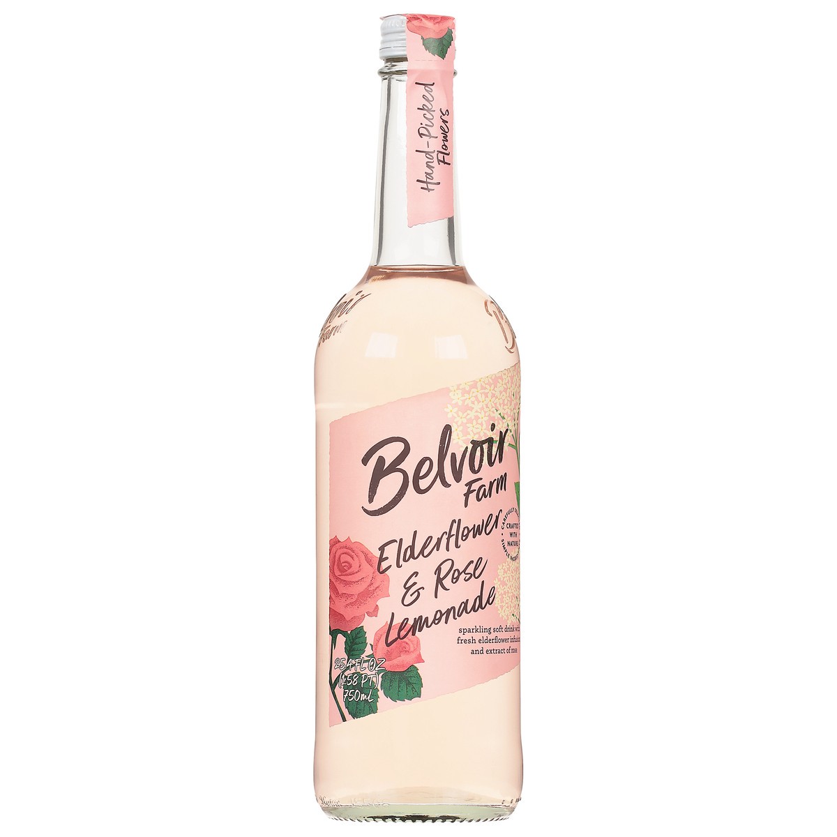 slide 8 of 9, Belvoir Farm Elderflower & Rose Lemonade, Bottle - 25.4 fl oz, 25.4 fl oz