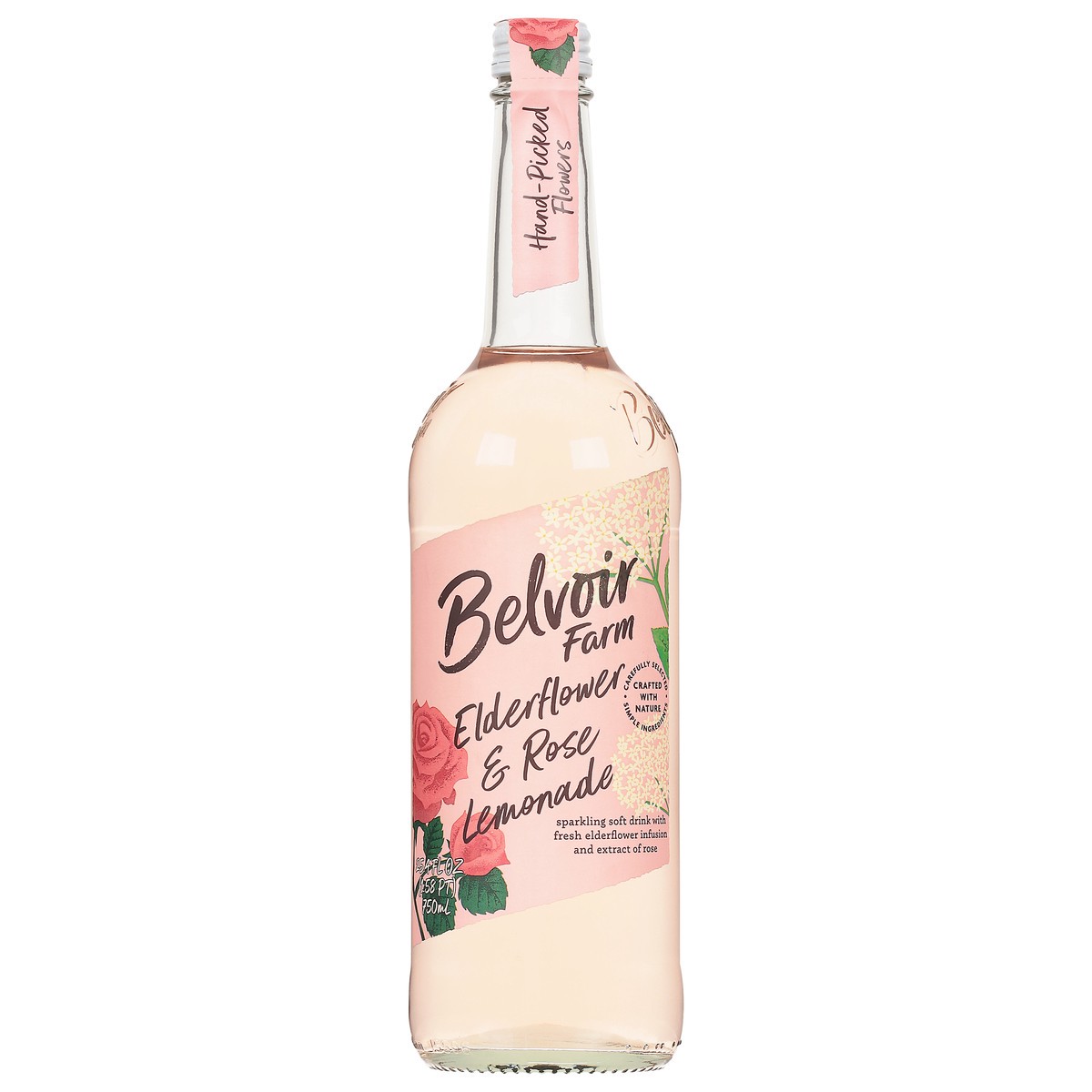 slide 1 of 9, Belvoir Farm Elderflower & Rose Lemonade, Bottle - 25.4 fl oz, 25.4 fl oz