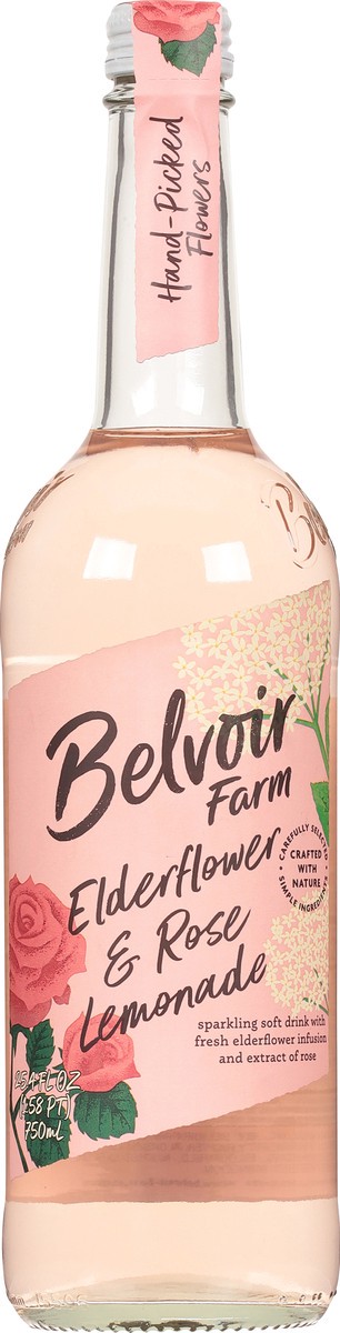 slide 4 of 9, Belvoir Farm Elderflower & Rose Lemonade, Bottle - 25.4 fl oz, 25.4 fl oz