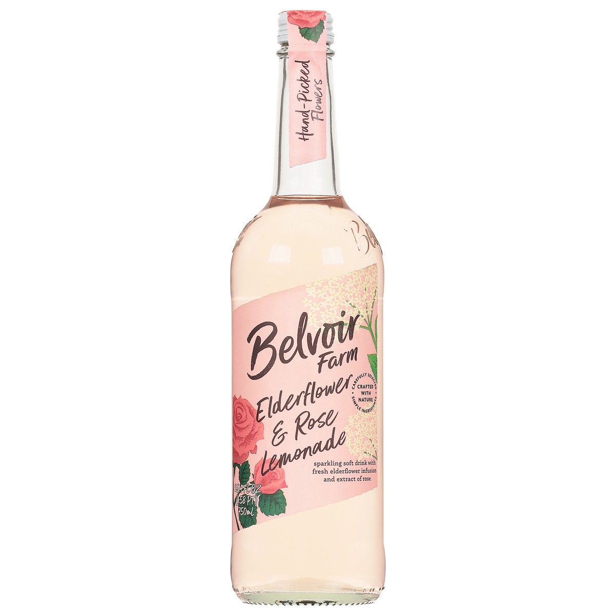 slide 1 of 9, Belvoir Farm Elderflower & Rose Lemonade, Bottle 25.4 fl oz, 25.4 fl oz