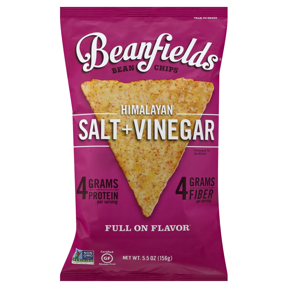 slide 4 of 9, Beanfields Himalayan Salt + Vinegar Bean Chips, 5.5 oz