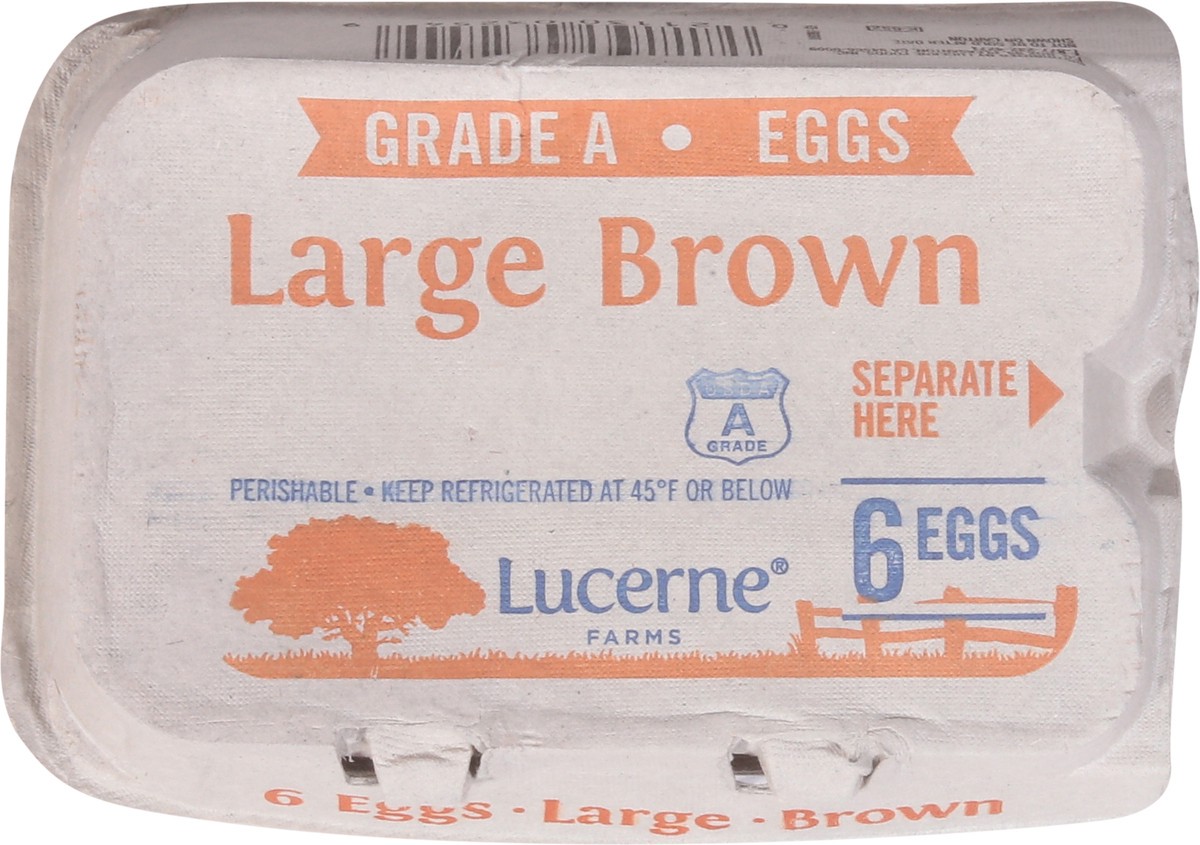 slide 3 of 11, Lucerne Dairy Farms Farms Large Brown Eggs, 6 ct