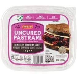 H-E-B Uncured Beef Pastrami Lunch Meat