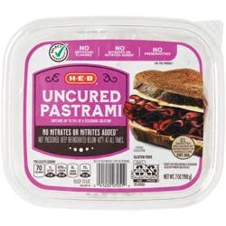 H-E-B Uncured Beef Pastrami Lunch Meat