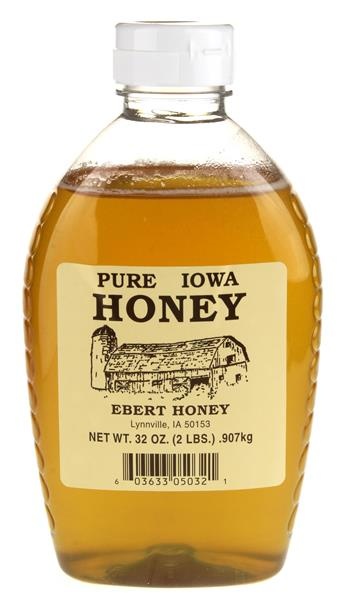 slide 1 of 1, Ebert Honey Pure Iowa Honey, 32 oz