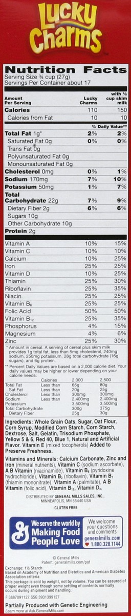 slide 2 of 8, Lucky Charms Cereal 16 oz, 16 oz